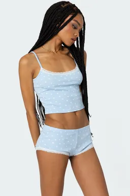 Musculosa estampada corazón follow de Edikted en Tops para argentina