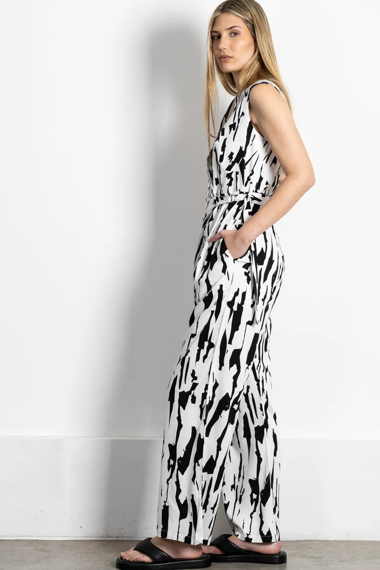 Enterito largo estampado con cruce y ajuste en la cintura de Kill en Monos para argentina