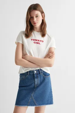Remera con mensaje estampado de Mango Teen en Remeras para argentina