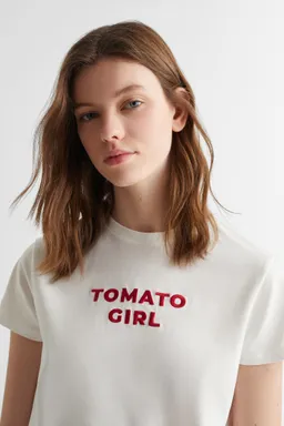 Remera con mensaje estampado de Mango Teen en Remeras para argentina