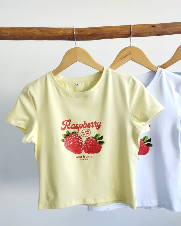 Remera básica de algodón con atractiva estampa para mujer de Lemmon en Remeras para argentina