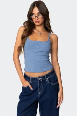 Musculosa henley rayada de Edikted en Remeras para argentina