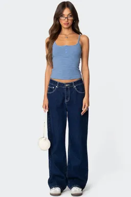 Musculosa henley rayada de Edikted en Remeras para argentina