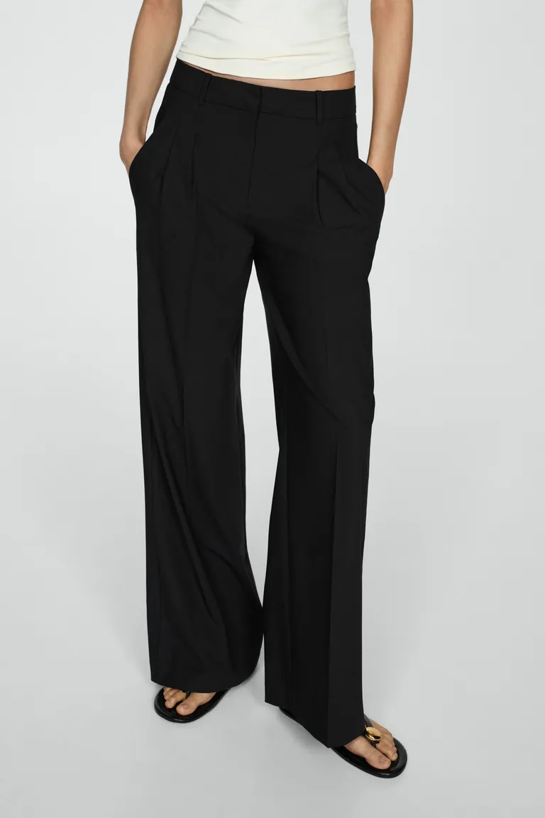 Pantalón recto con pinzas de Mango en Pantalones para argentina