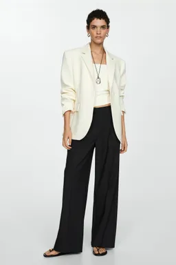 Pantalón recto con pinzas de Mango en Pantalones para argentina