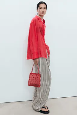 Bolso mesh bordado flores de Mango en Bolsos y Carteras para argentina