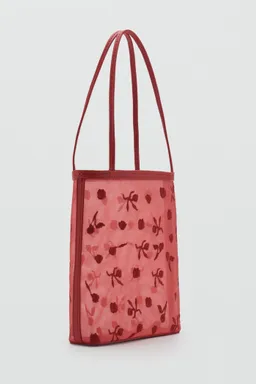Bolso mesh bordado flores de Mango en Bolsos y Carteras para argentina