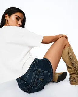 Micro short denim de Bershka en Shorts para argentina