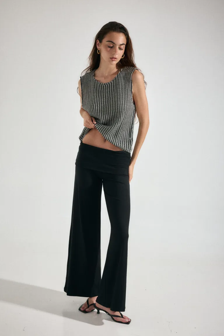 Musculosa tejida oversize con doble hilo en estilo rayado de Audaz en Tops para argentina