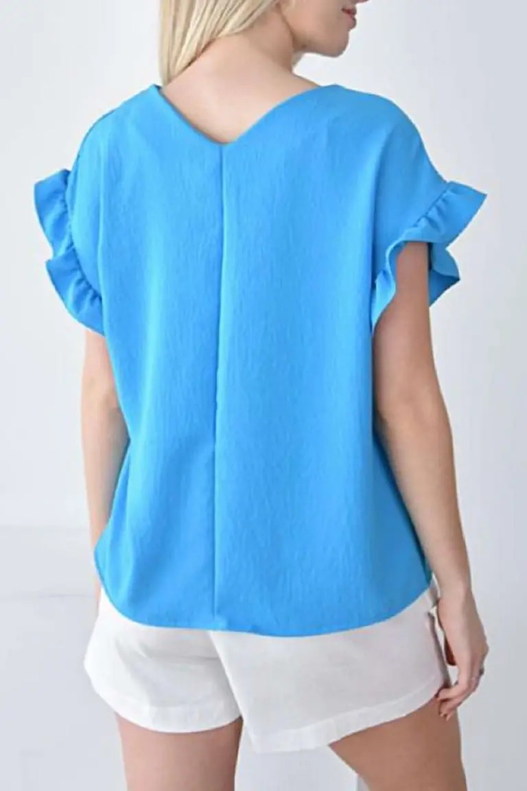 Blusa con Volados de Hesed en Blusas para argentina