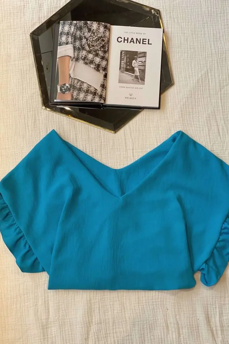 Blusa con Volados de Hesed en Blusas para argentina