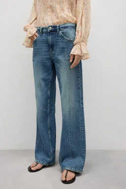 Jeans rectos costuras decorativas de Mango en Pantalones para argentina