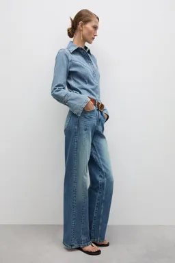 Jeans rectos costuras decorativas de Mango en Pantalones para argentina