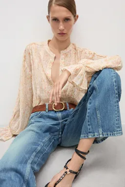 Jeans rectos costuras decorativas de Mango en Pantalones para argentina