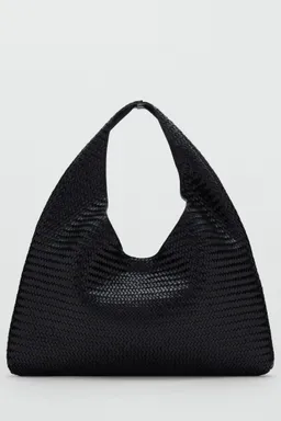 Bolso hombro cuero trenzado de Mango en Bolsos y Carteras para argentina
