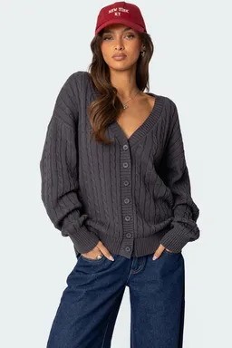 Cárdigan oversized cuello francine de Edikted en Buzos y Sweaters para argentina