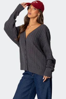 Cárdigan oversized cuello francine de Edikted en Buzos y Sweaters para argentina