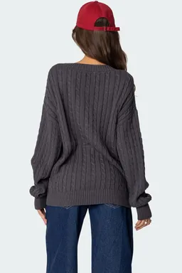 Cárdigan oversized cuello francine de Edikted en Buzos y Sweaters para argentina