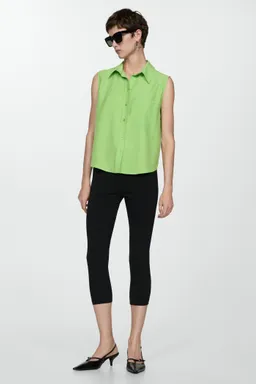 Camisa lyocell sin mangas de Mango en Camisas para argentina