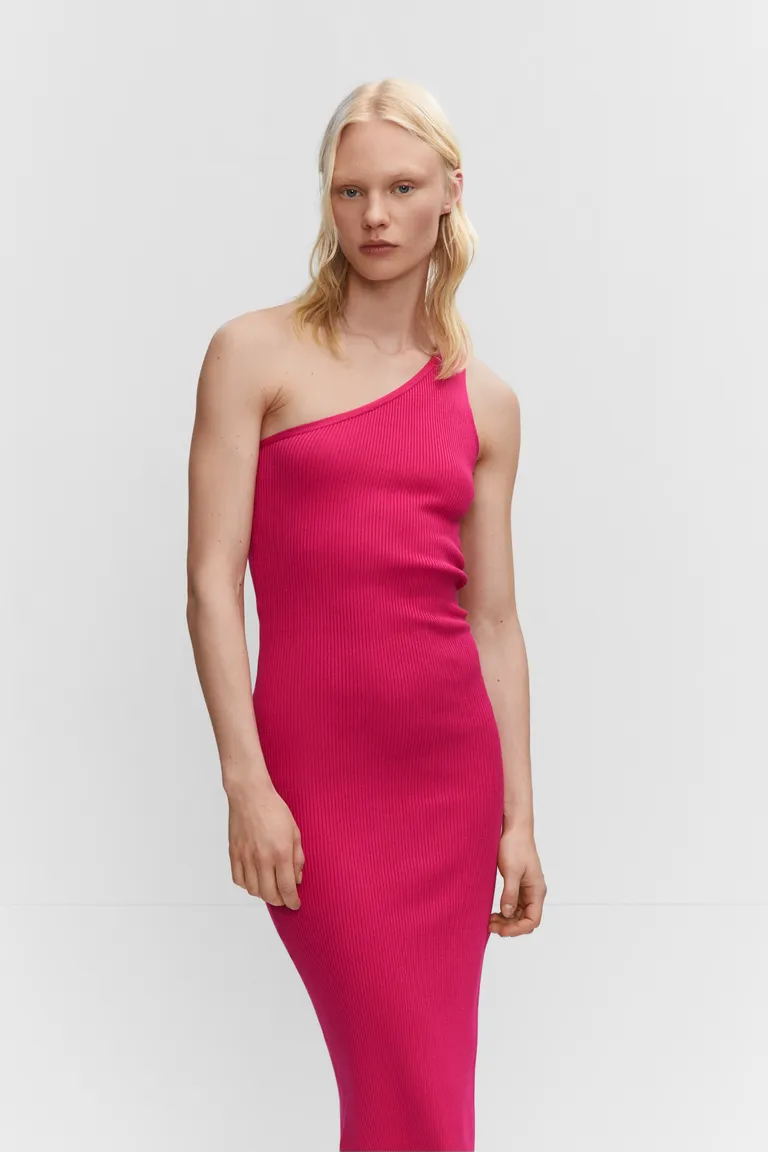 Vestido asimétrico con abertura de Mango en Vestidos para argentina