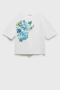Remera algodón estampado floral de Mango en Remeras para argentina