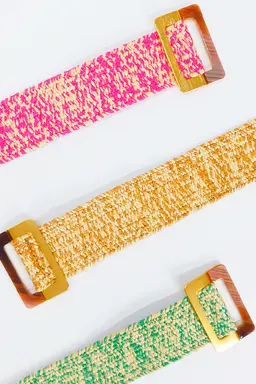 Cinto rafia dorado de Exotica Accesorios en Cinturones para argentina