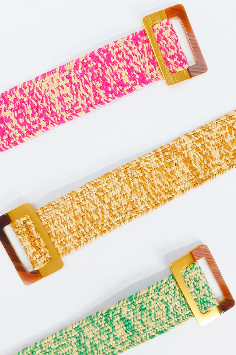 Cinto rafia dorado de Exotica Accesorios en Cinturones para argentina