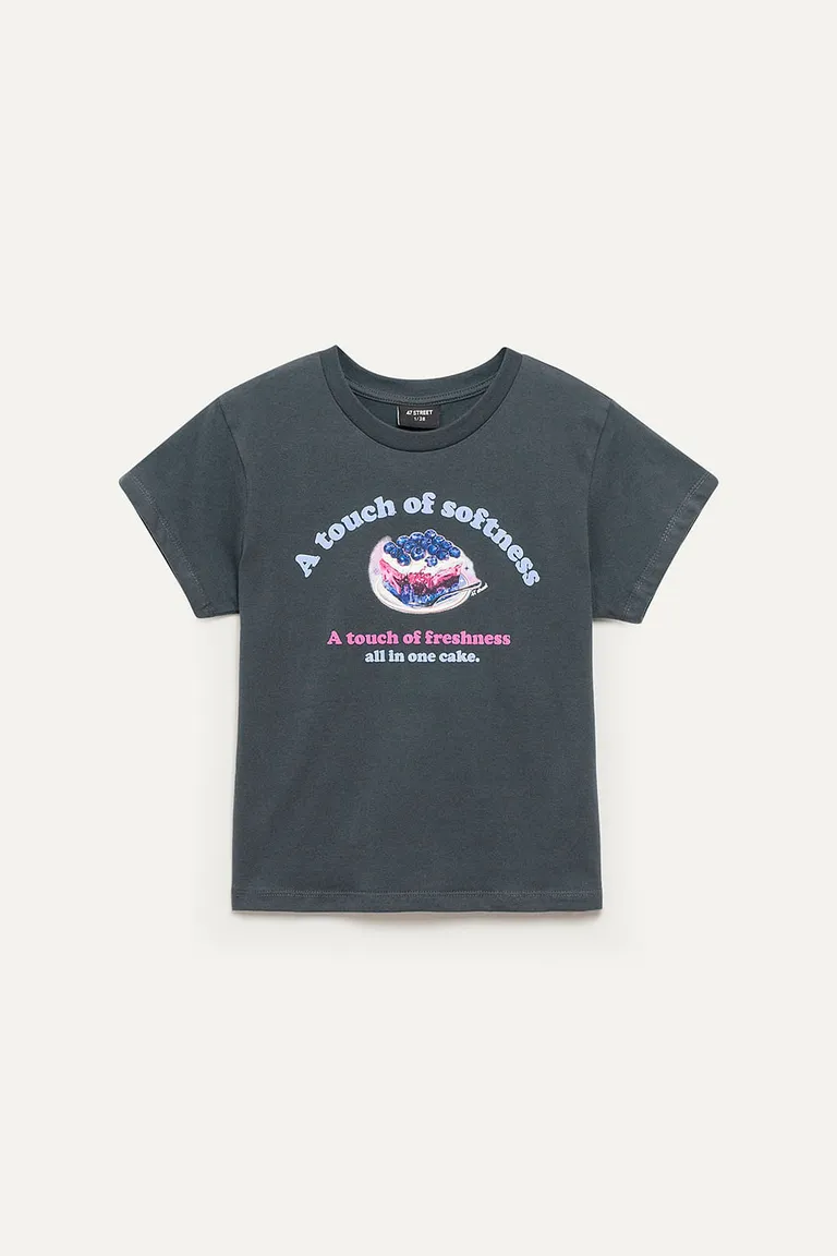 Remera de manga corta con estampa divertida y elegante diseño de 47 Street en Remeras para argentina