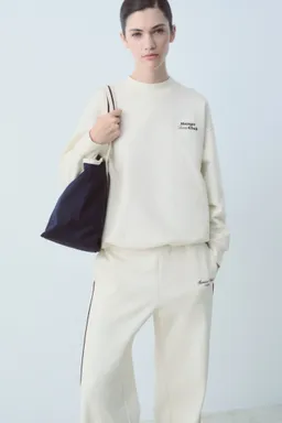 Sudadera algodón estampada de Mango en Buzos y Sweaters para argentina