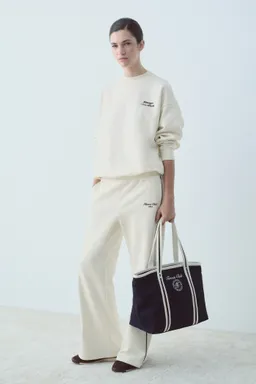 Sudadera algodón estampada de Mango en Buzos y Sweaters para argentina