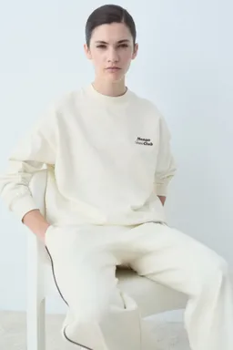 Sudadera algodón estampada de Mango en Buzos y Sweaters para argentina