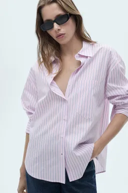 Camisa algodón rayas de Mango en Camisas para argentina