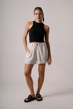Short lino rayado valu de Akwara en Shorts para argentina