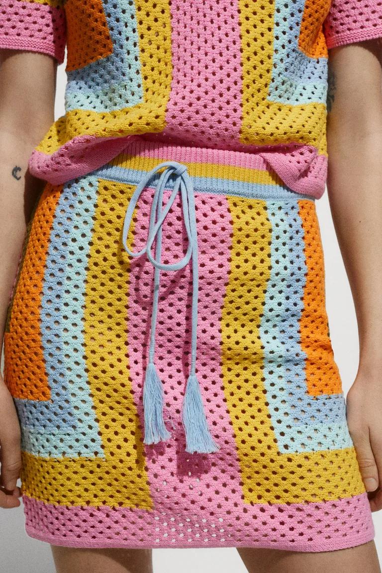 Minifalda crochet cierre lazo de Mango en Faldas para argentina