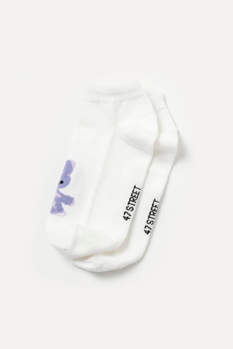 Medias de algodón con bordado de monstruo violeta - Estilo y diversión para tus pies de 47 Street en Ropa Interior y Medias para argentina