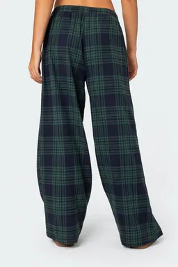 Pantalón lounge plaid pierna ancha de Edikted en Pantalones para argentina