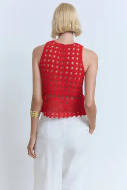 Top tejido crochet de Mango en Tops para argentina