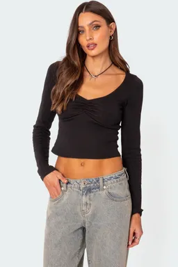 Nat top fruncido cuello de Edikted en Tops para argentina