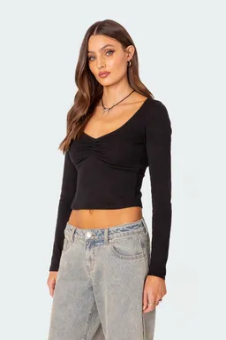 Nat top fruncido cuello de Edikted en Tops para argentina