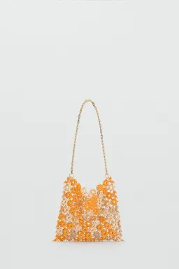 Bolso hombro flores metálicas de Mango en Bolsos y Carteras para argentina