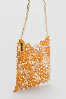 Bolso hombro flores metálicas de Mango en Bolsos y Carteras para argentina