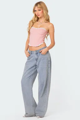 Corset textura volantes tentador de Edikted en Tops para argentina