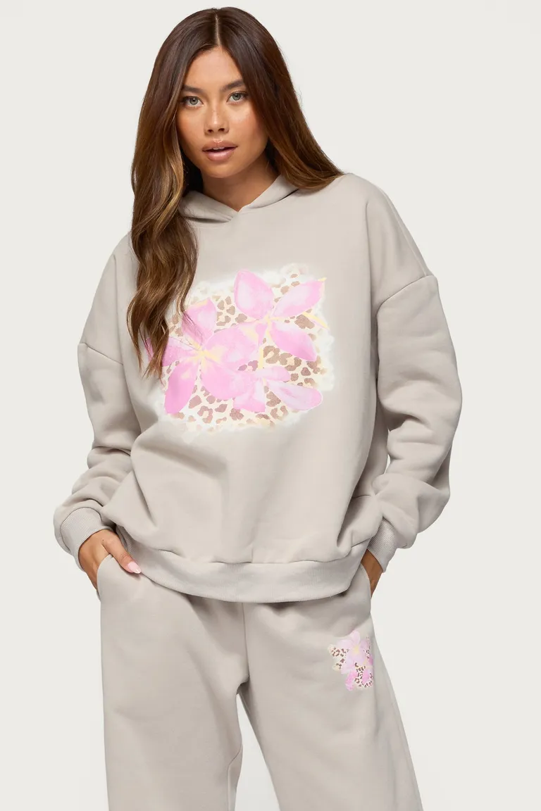 Buzo con capucha wild petal de Edikted en Buzos y Sweaters para argentina