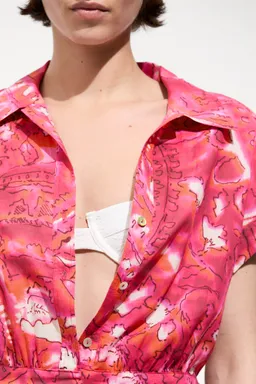 Mono camisero estampado de Mango en Monos para argentina