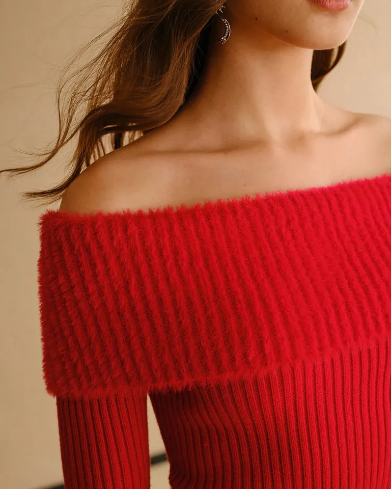 Jersey hombros descubiertos dobladillo de Motf en Buzos y Sweaters para argentina