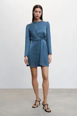 Vestido satinado drapeado de Mango en Vestidos para argentina