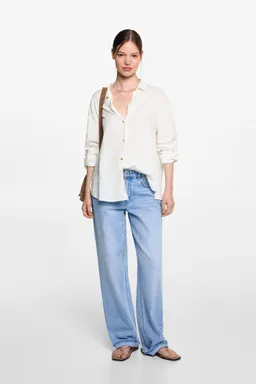 Camisa regular fit lino de Mango Teen en Camisas para argentina