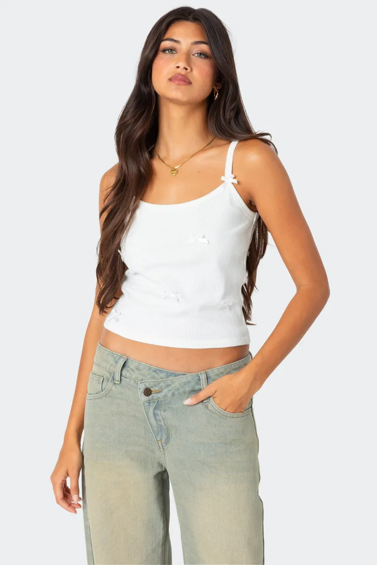 Musculosa lazo rib emilia de Edikted en Tops para argentina