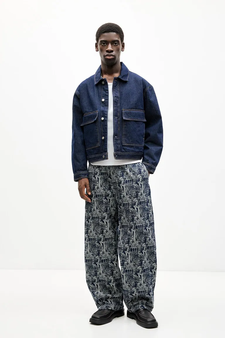 Jeans baggy jacquard de Pull&Bear en Pantalones para argentina