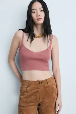 Top crop punto de Mango en Tops para argentina